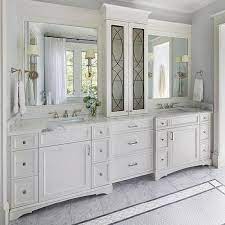 Frosted Glass Mullion Bathroom Cabinets
