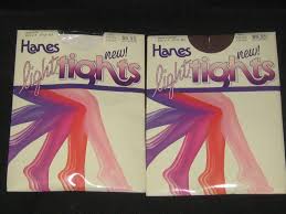Vintage Hanes Light Tights Stockings Magenta Brown Lot Both Size E F Plus Ebay
