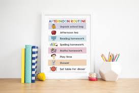 Kids Printable Routine Charts The Organised Housewife