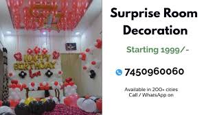 surprise room decoration for husband
