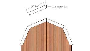 8x12 Gambrel Shed Roof Free Diy Plans