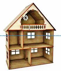 Dollhouse File Cdr And Dxf Free Vector