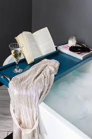 Is there anything better than a long bath with a face mask, bath bombs, and materials needed for diy bathtub tray: Simple Diy Bathtub Tray With Book Holder For 20