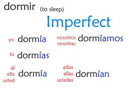 Imperfect Tense Dormir Spanish Grammar Spanish Im Not
