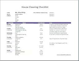 Template Family Chores Calendar Template Cleaning Schedule House