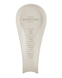 Mason Cash Ceramic Spoon Rest With Measurement Chart