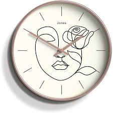 Jones Clocks Abstract Face Design Round