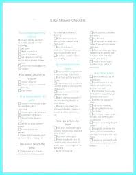 Baby Shower Checklist Planning Printable Simple Jwintz