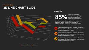 3d Line Chart Powerpoint Template And Keynote Slide
