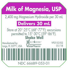 milk of magnesia suspension