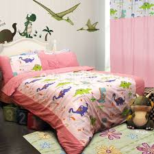 Pink Dinosaur Bedding Set