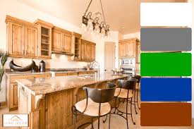 color flooring goes with oak cabinets
