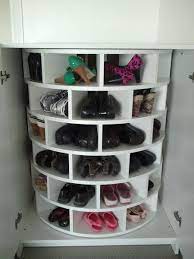 Perfect for all those flips flops and similarly to a shoe wheel, a carousel shoe rack will store up to 24 pairs of shoes. Pin Pa Organized Chaos