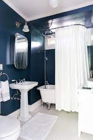 navy blue bathroom sink