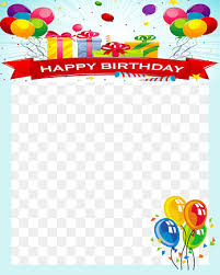 happy birthday frame png images pngegg