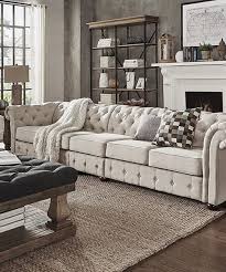 farmhouse beige linen sofa