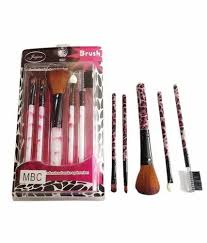 p r c plastics makeup brush set size