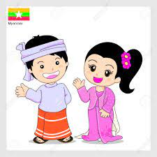 National costume stock vectors, clipart and illustrations 15,608 matches. Cartoon Myanmar Royalty Free Cliparts Vectors And Stock Illustration Image 54016205