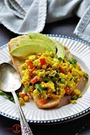 easy tofu scramble with nutritional