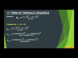 Binet S Formula Finding Nth Term Of The