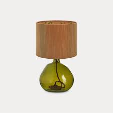 Simplicity Lamp Base Green Glass Esmie