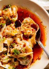y wontons in chilli sauce din tai