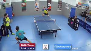 kous vs christianos table tennis match