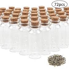 cui 72pcs 20ml mini glass bottles