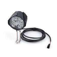 Details About Electric Bicycle Led Headlight 12w 36v 48v 72v Front Light With Horn For Ebike