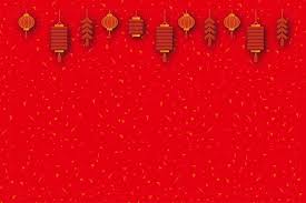 Red Lantern Chinese New Year Poster Background Template Red Lantern