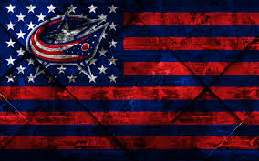 Paper calendar with columbus day inscription near paper boat and american national flag on blue background. Download Wallpapers Columbus Blue Jackets 4k American Hockey Club Grunge Art Rhombus Grunge Texture American Flag Nhl Columbus Ohio Usa National Hockey League Usa Flag Hockey For Desktop With Resolution 3840x2400 High