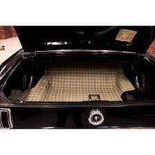 mustang trunk mat plaid coupe 1965