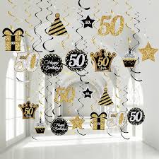 50th birthday party decorations for men