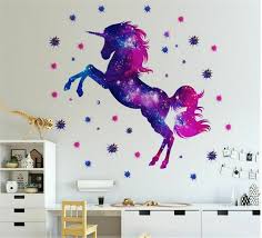 unicorn wall sticker kids bedroom