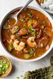 shrimp and sausage gumbo the almond eater
