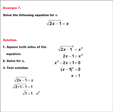 math example solving equations