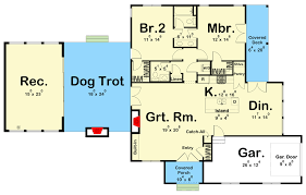 Dogtrot House Plan With Window Filled