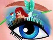 play barbie artistic eye makeup game