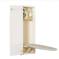 Wall Ironing Board White Shaker Door