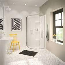 White Acrylic Shower Wall Set