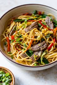 beef lo mein the almond eater