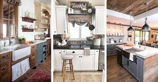 Simple white cabinets and clean silver hardware work well alongside wooden countertops and light colored wall paint. 35 Best Farmhouse Kitchen Cabinet Ideas And Designs For 2021
