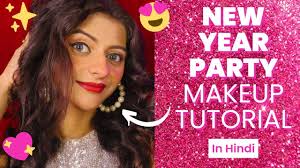 new year party makeup tutorial simple