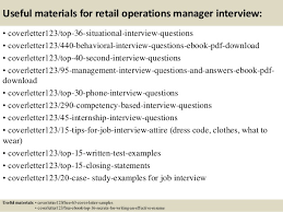 Top 5 Retail Operations Manager Cover Letter Samples