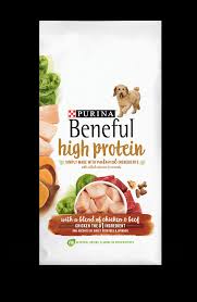 beneful high protein dog food with real
