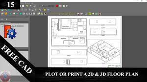 architectural floor plan in free cad