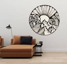 Doodle Wall Decal Line Art Decal