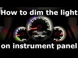 dim the light on instrument cer