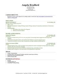 Resume Examples For College Students With Little Experience