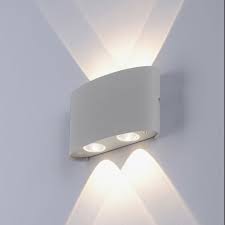 modern wall lamp gray incl led ip54